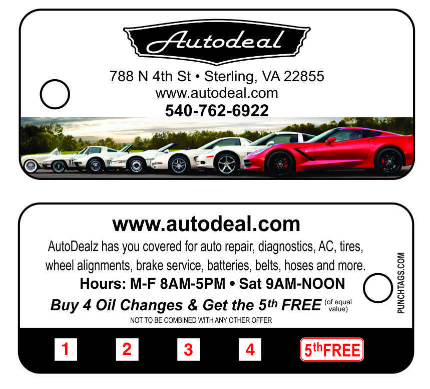 Auto Repair Loyalty Oil Change Key Tag