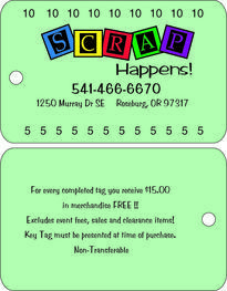 Punchable Key Tag for Scrapbook Stores